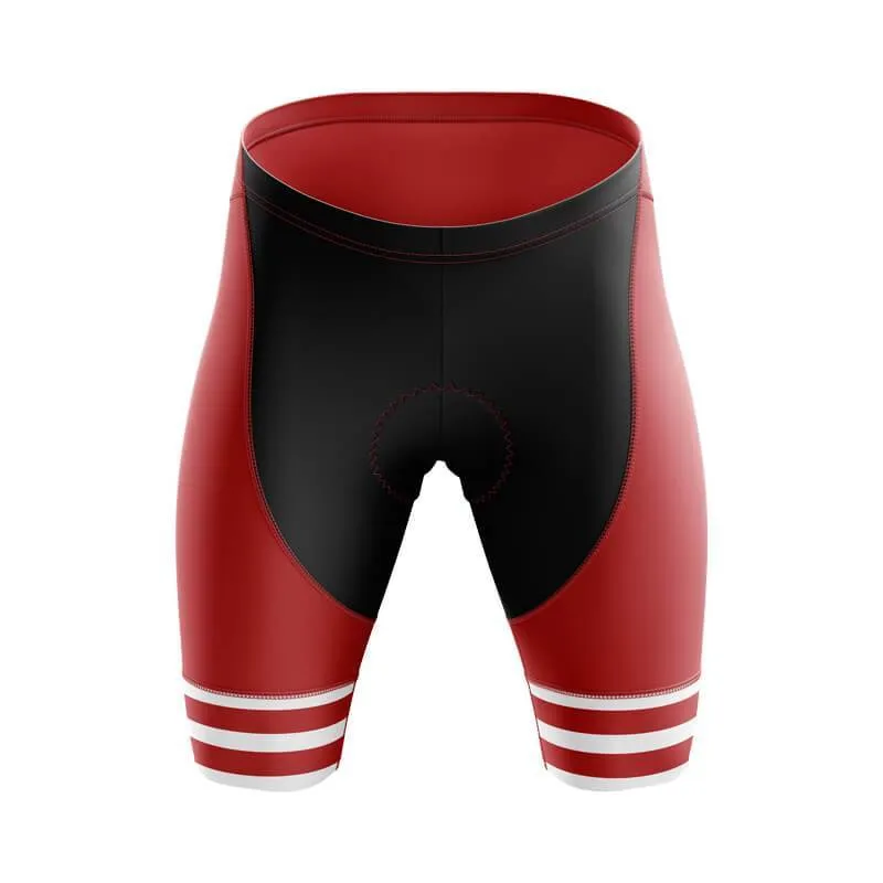 3 Line RED. Bib & Shorts