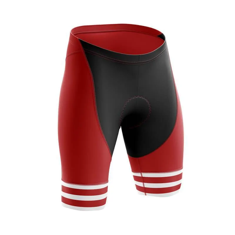 3 Line RED. Bib & Shorts