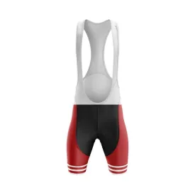 3 Line RED. Bib & Shorts