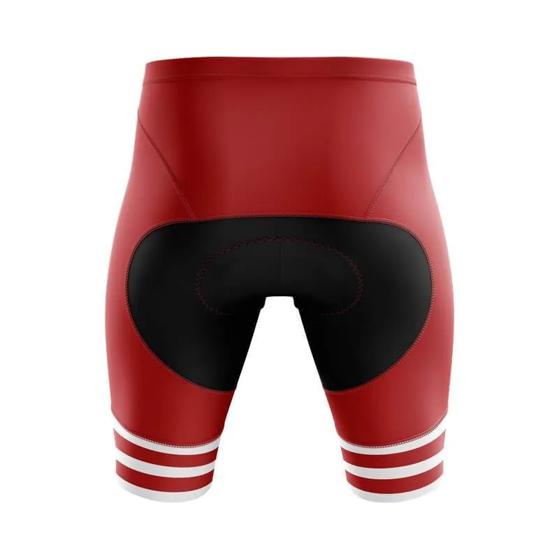 3 Line RED. Bib & Shorts