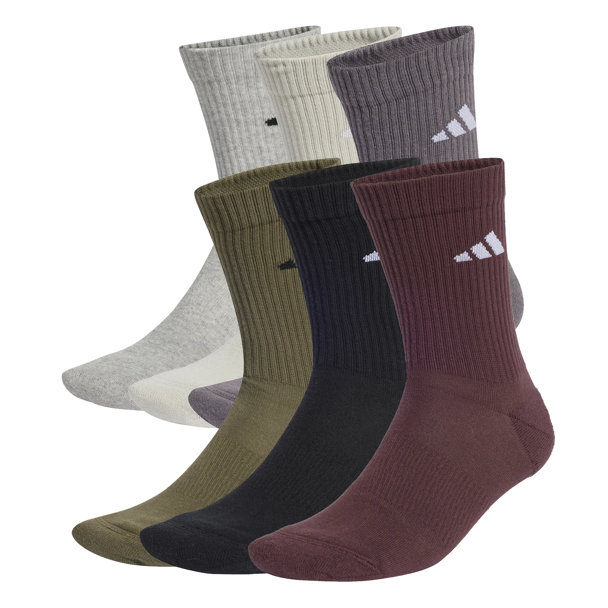 adidas Cushioned Crew Socks 6 Pair Pack