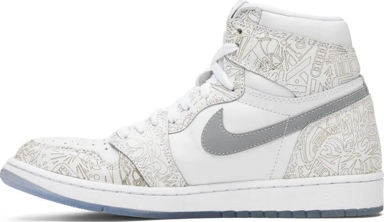 Air Jordan 1 Retro High OG Laser Sneakers, White