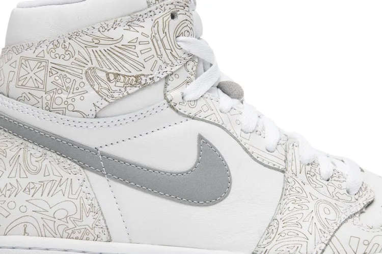 Air Jordan 1 Retro High OG Laser Sneakers, White