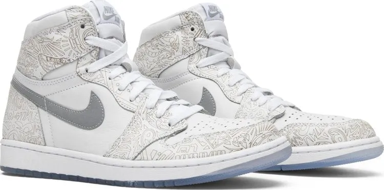 Air Jordan 1 Retro High OG Laser Sneakers, White