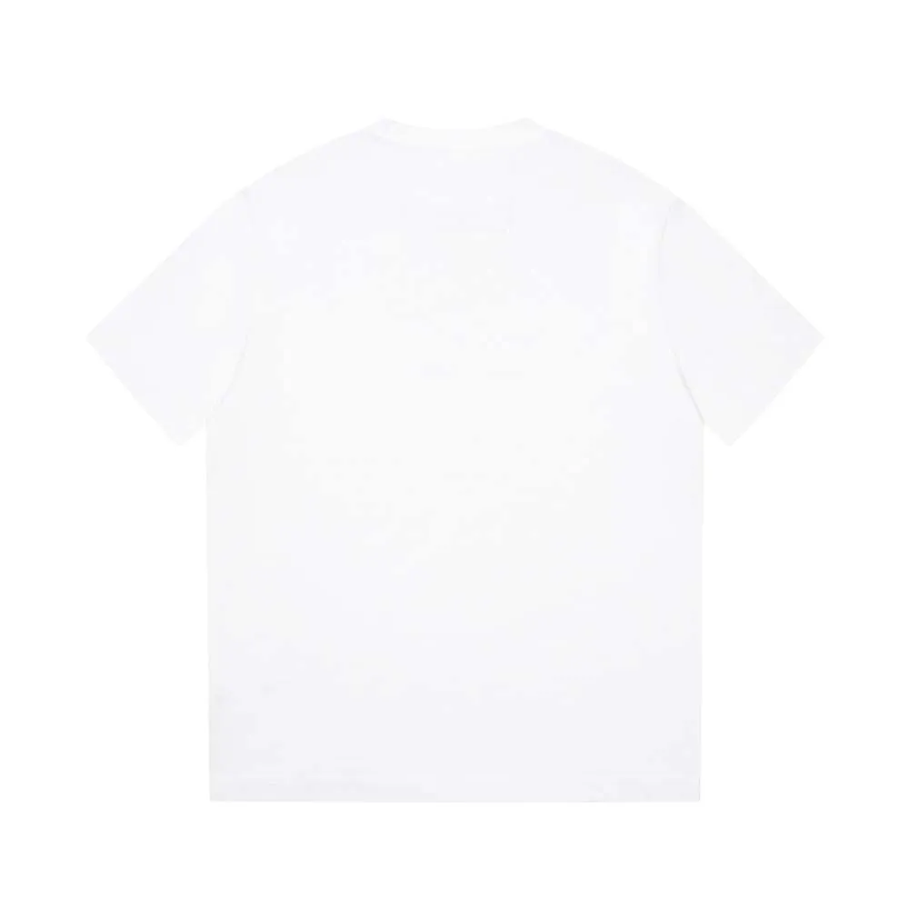 BU - Men 'White' Thorn and Logo Print Oversized T-Shirt BU804