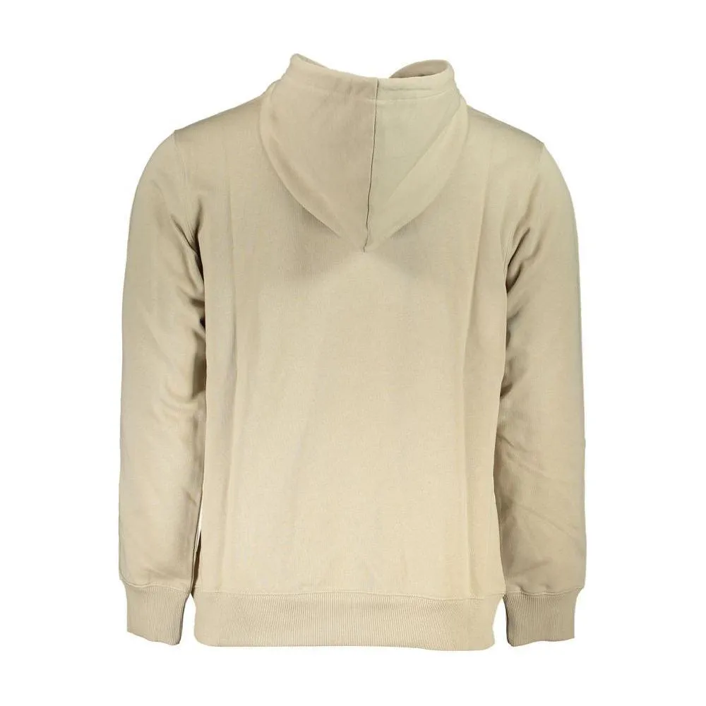 Calvin Klein Beige Hooded Cotton Sweatshirt