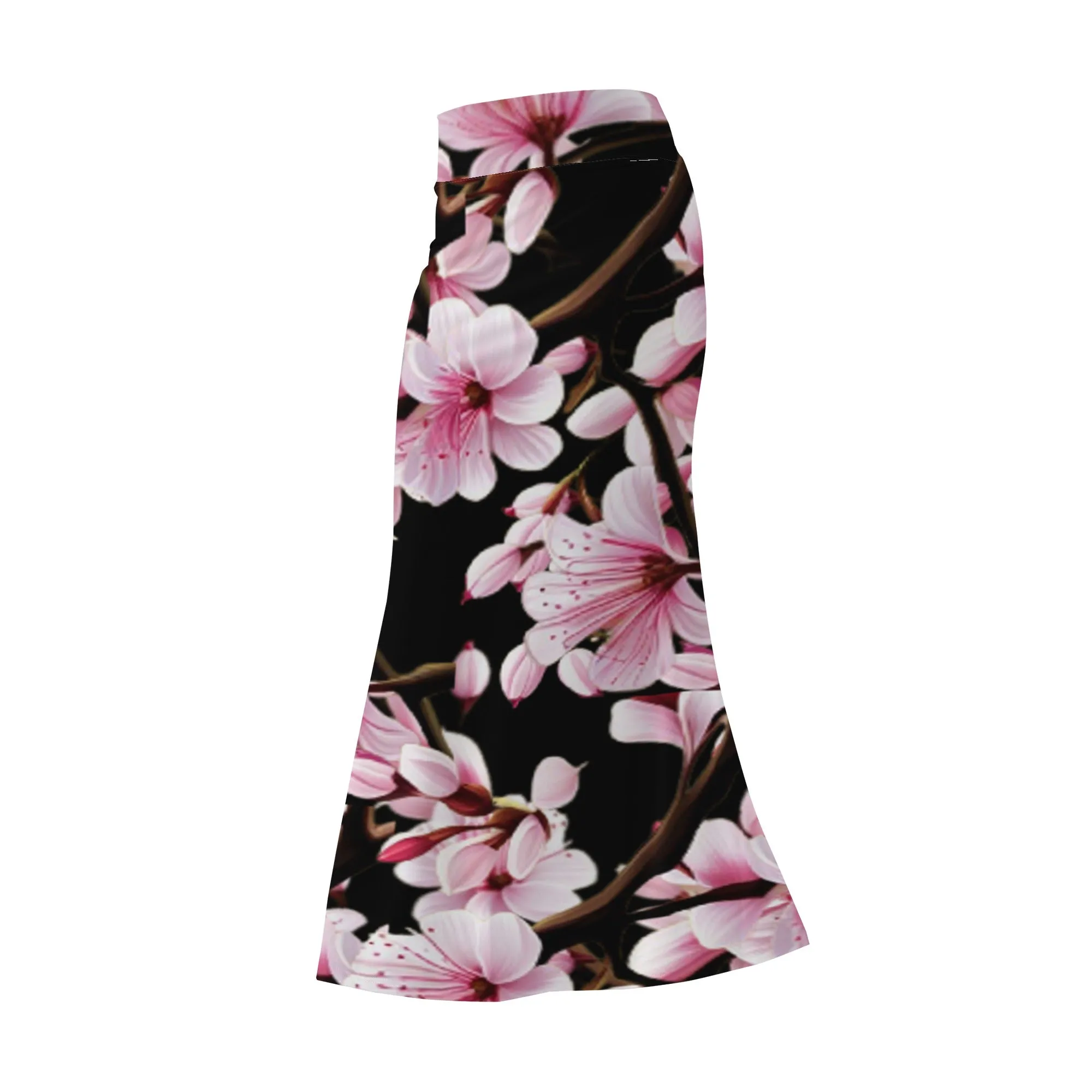 Cherry Blossom Womens Full Length Skirt - 3 colors