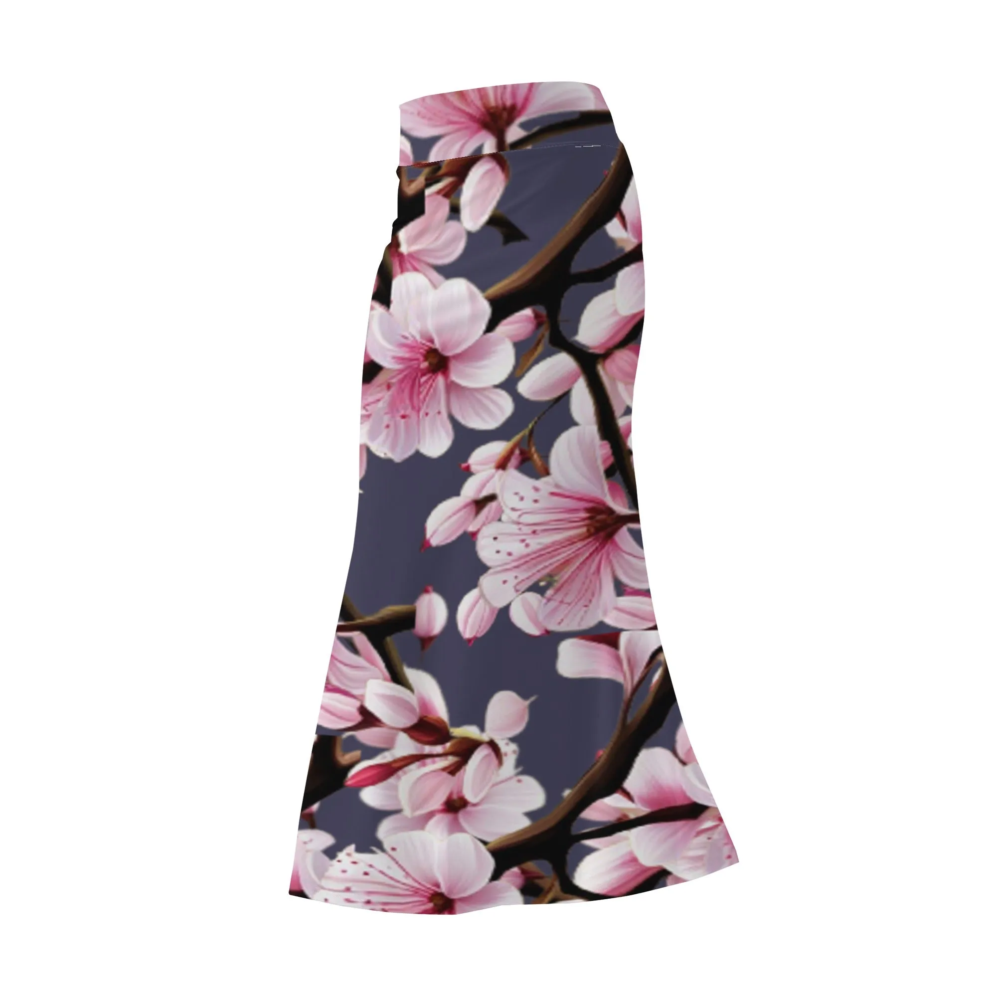 Cherry Blossom Womens Full Length Skirt - 3 colors