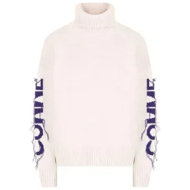 Comme Des Fuckdown Beige Acrylic Sweater