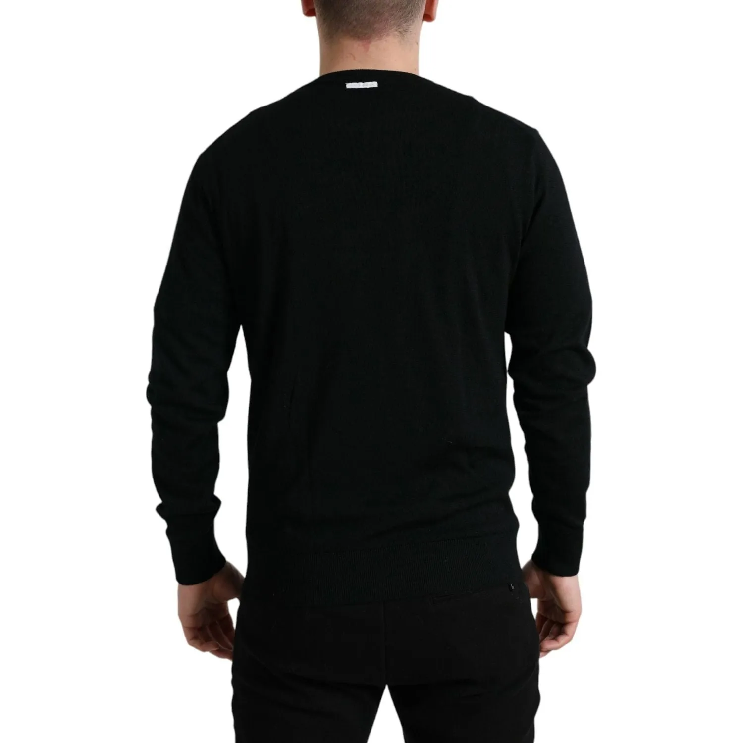 Dolce & Gabbana Stunning Black Wool Sweater