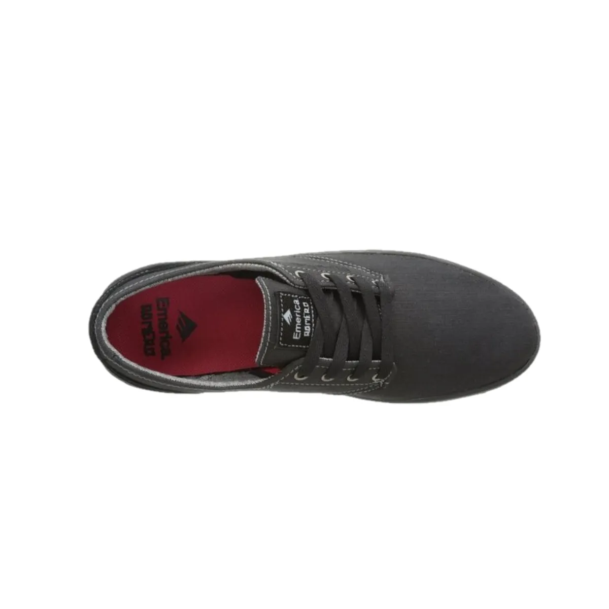 EMERICA 6102000089 544 THE ROMERO LACED MN'S (Medium) Black/Black/Gum Suede Skate Shoes