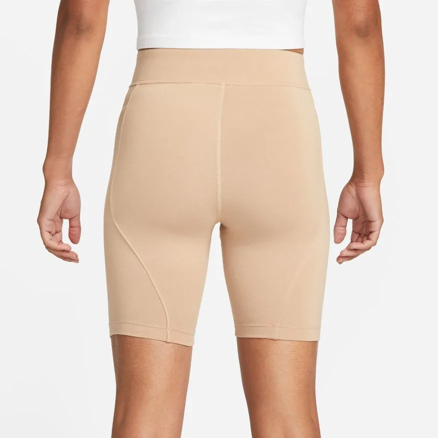 HIGH WAISTED BIKE SHORTS "HEMP"