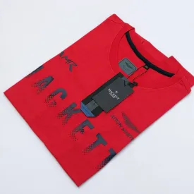 HK - Men 'Red' Hackett Printed T-Shirt HK692