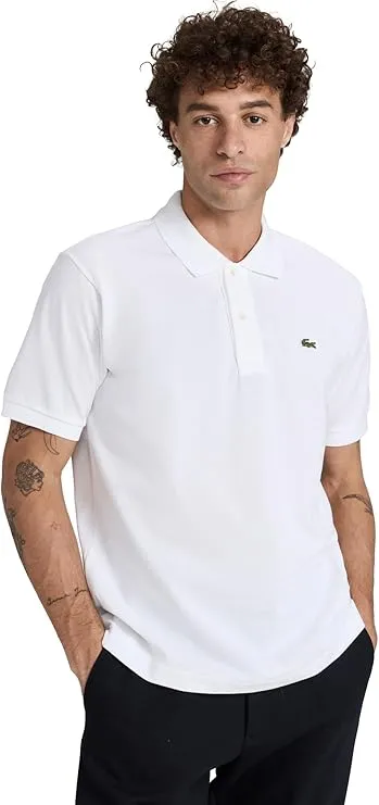 Lacoste Men's Short Sleeve Pima Jersey Interlock Regular Fit Polo Shirt