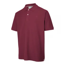 Largs Pique Polo Shirt Bordeaux by Hoggs of Fife