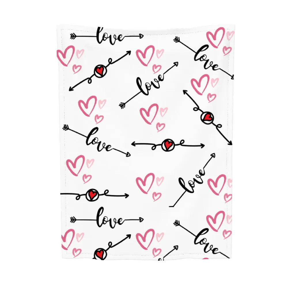 Love in Motion 40" x 30" Super Soft Plush Baby Blanket