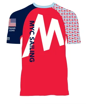 MEN TECH-TEE TOP SHORT SLEEVE RED | MANTOLOKING YC | PSNLZ'D