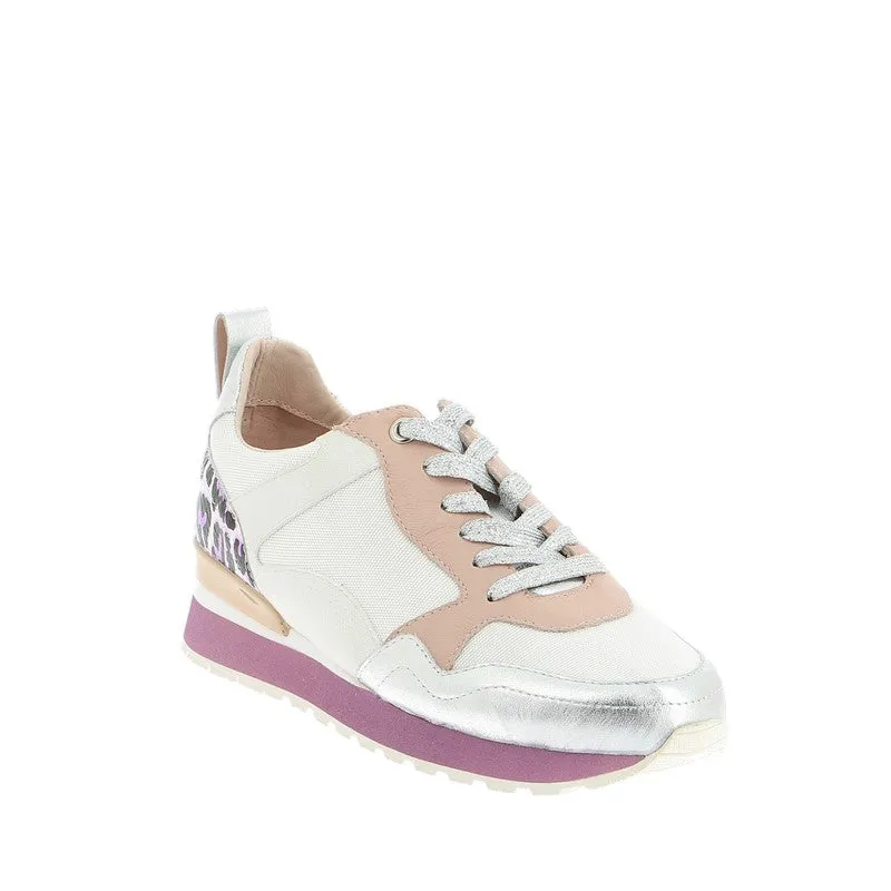 Mollini Tazen White/Pink Leopard Sneaker