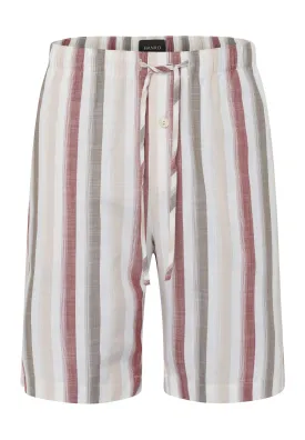 Night And Day Short Woven Pant | Russet Beige Stripe 75117-2876