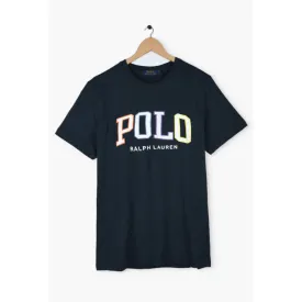 PL - Men 'Dark Navy' Polo Printed T-Shirt PL700