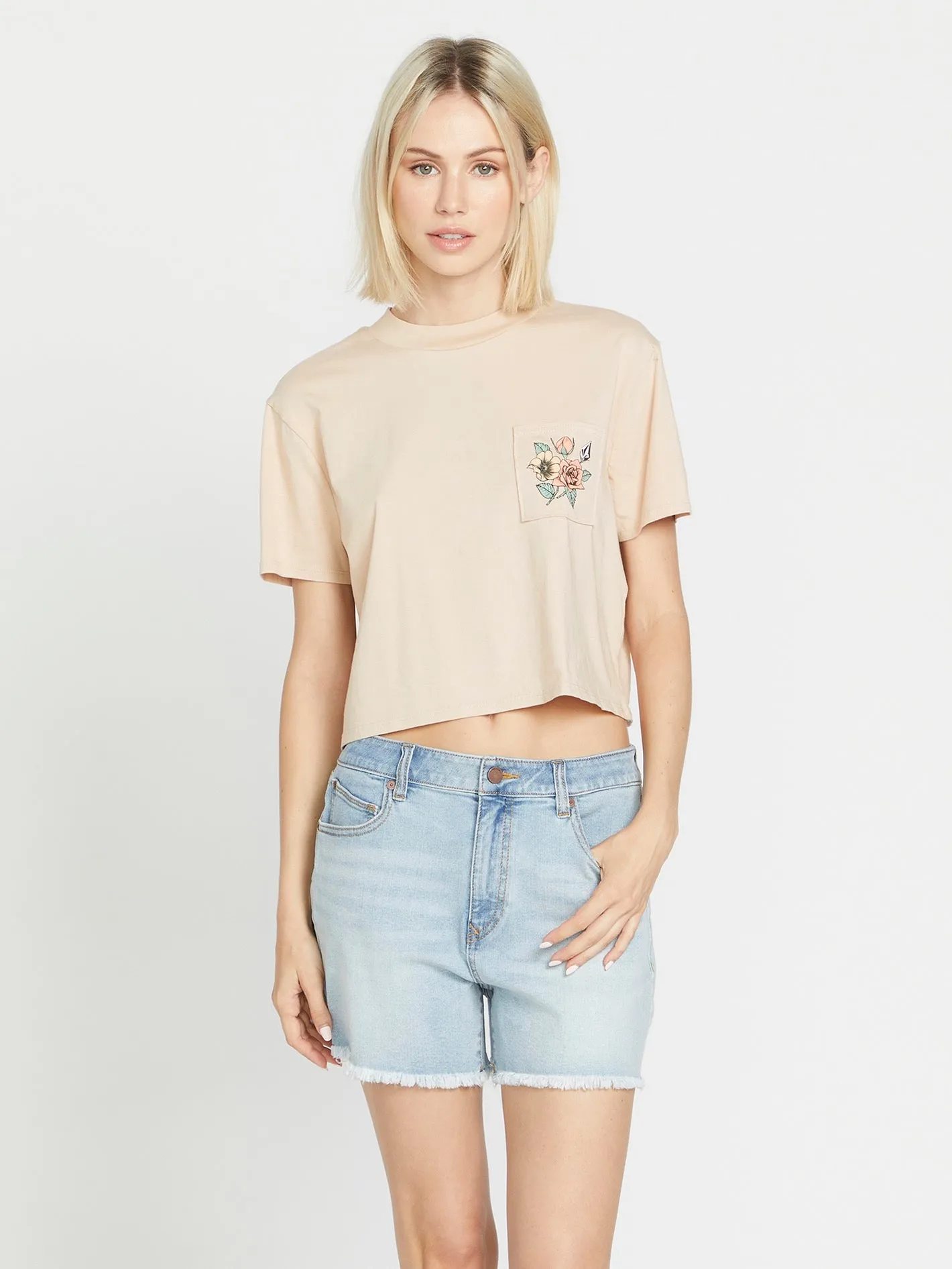 Pocket Dial Tee - Dusty Rose