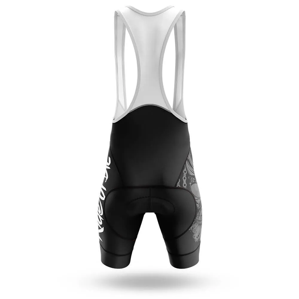 Ride Or Die Black Men's Cycling Bib Shorts