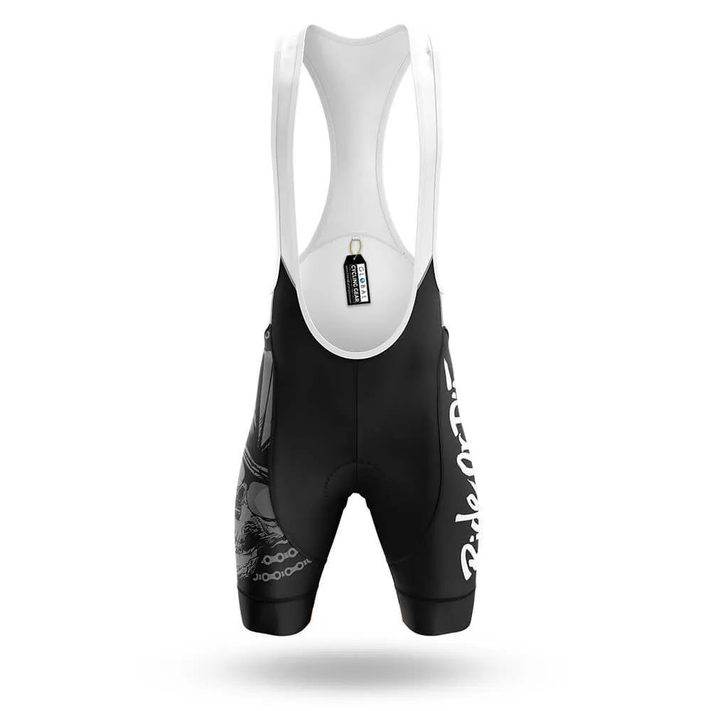 Ride Or Die Black Men's Cycling Bib Shorts