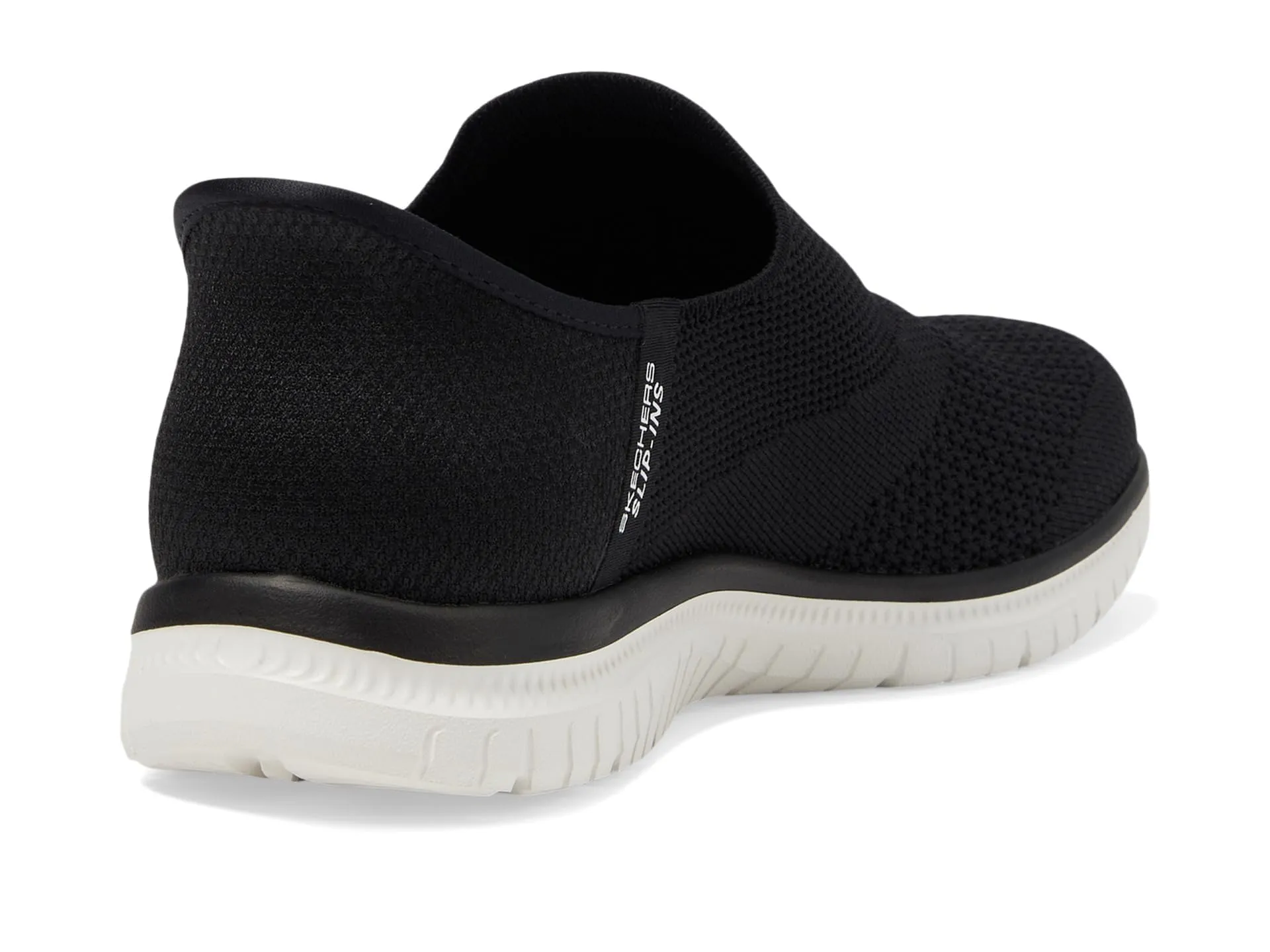 Skechers Women's Virtue-Sleek Sneaker, Black/White