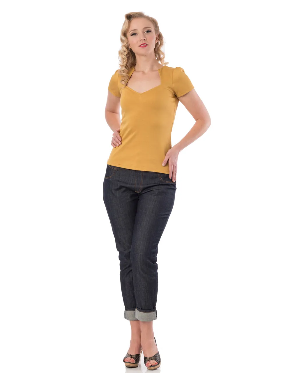 Sophia Top in Mustard