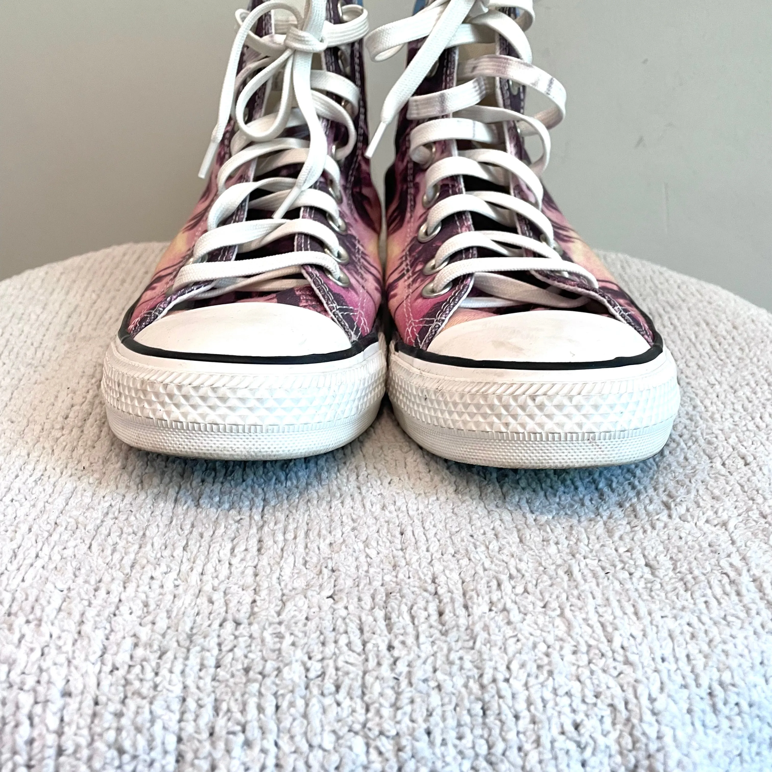 Sunset Palm Tree High Top Sneakers