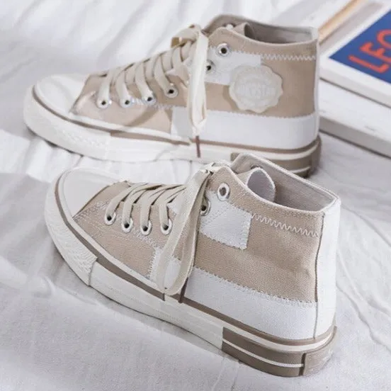 Sweet Color Canvas Sneakers High Top