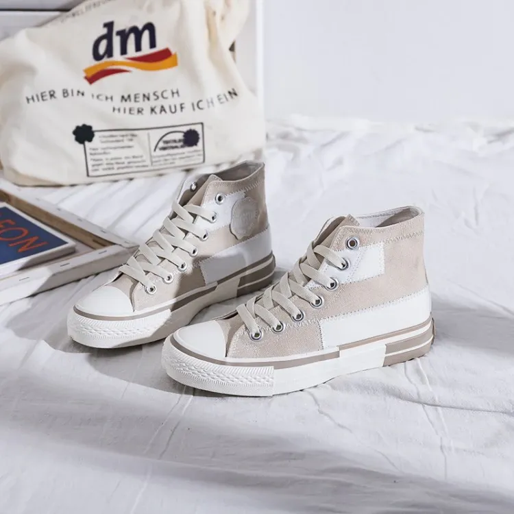 Sweet Color Canvas Sneakers High Top