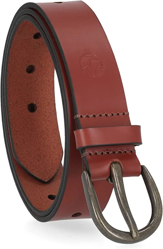 Timberland Women's 35mm Oval Buckle Leather Belt